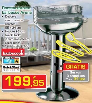 Promoties Roestvrijstalen barbecue arena - Barbecook - Geldig van 29/05/2012 tot 23/06/2012 bij Group Meno