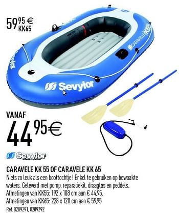Promoties Caravele kk 55 of caravele kk 65 - Sevylor - Geldig van 02/06/2012 tot 23/06/2012 bij Decathlon
