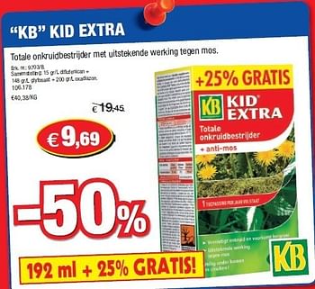 Promoties Kb kid extra - KB - Geldig van 06/06/2012 tot 17/06/2012 bij Hubo