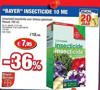Promoties Bayer insecticide 10 me - Bayer garden - Geldig van 06/06/2012 tot 17/06/2012 bij Hubo