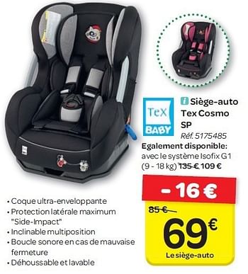 Carrefour Tex Baby Siege Auto