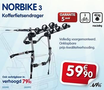 Promoties Kofferfietsendrager - Norbike - Geldig van 07/06/2012 tot 07/07/2012 bij Auto 5