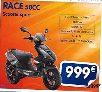 Promoties Race 50cc scooter sport - Race - Geldig van 07/06/2012 tot 07/07/2012 bij Auto 5