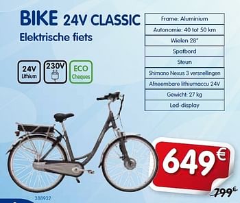 Promoties Bike 24v classic elektrische fiets - Wayscrall - Geldig van 07/06/2012 tot 07/07/2012 bij Auto 5