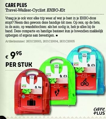 Promoties Travel-walker-cyclist ehbo-kit - Care - Geldig van 07/06/2012 tot 01/07/2012 bij A.S.Adventure