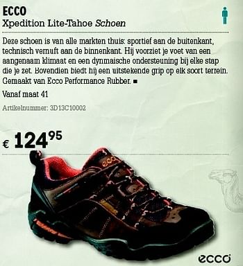 Promoties Ecco xpedition lite-tahoe schoen - Ecco - Geldig van 07/06/2012 tot 01/07/2012 bij A.S.Adventure