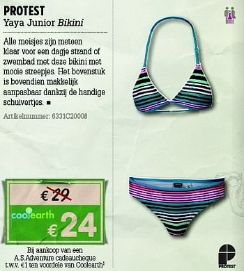 Promoties Protest yaya junior bikini - O'Neil - Geldig van 07/06/2012 tot 01/07/2012 bij A.S.Adventure