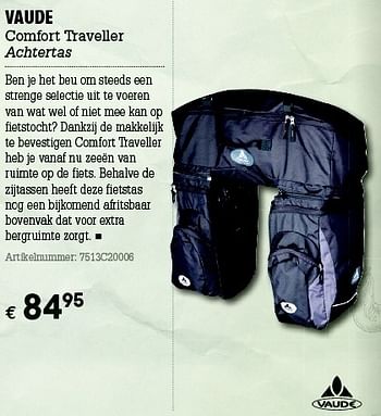 Promoties Vaude comfort traveller achtertas - VAUDE - Geldig van 07/06/2012 tot 01/07/2012 bij A.S.Adventure