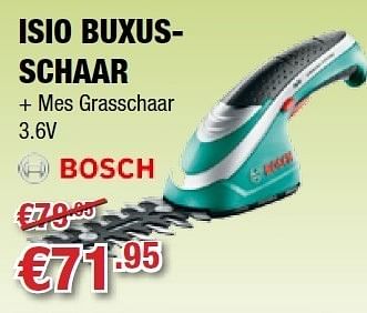 Promoties Isio buxusschaar - Bosch - Geldig van 07/06/2012 tot 30/06/2012 bij Cevo Market