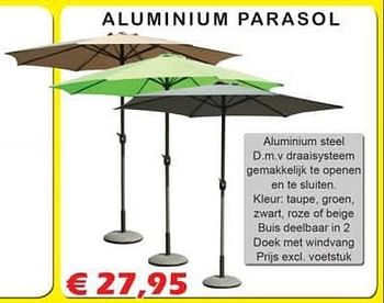 Citroen hotel nakomelingen Huismerk - Itek Aluminium parasol - Promotie bij Itek