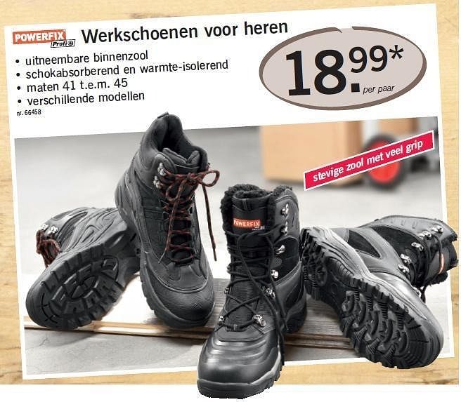 PowerFix Werkschoenen voor heren Promotie bij Lidl