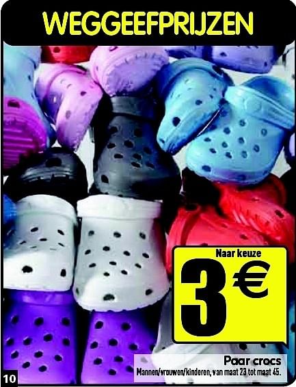 Produit maison Gifi Paar crocs En promotion chez Gifi