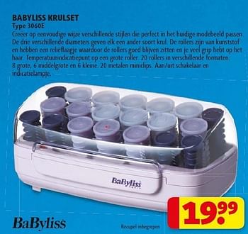 Gedateerd voorraad Kolibrie Babybliss Babyliss krulset - Promotie bij Kruidvat