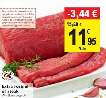 Promoties Extra rosbief of steak - Huismerk - Champion - Geldig van 20/06/2012 tot 26/06/2012 bij Champion
