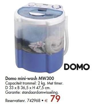 Scheiden Bestrooi plotseling Domo Domo mini-wash mw300 - Promotie bij Colruyt