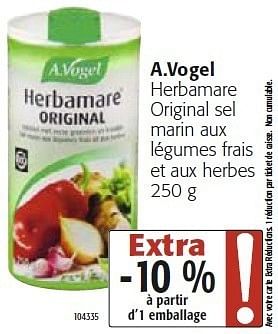 Acheter Herbamare Original 125 g de poudre A.Vogel