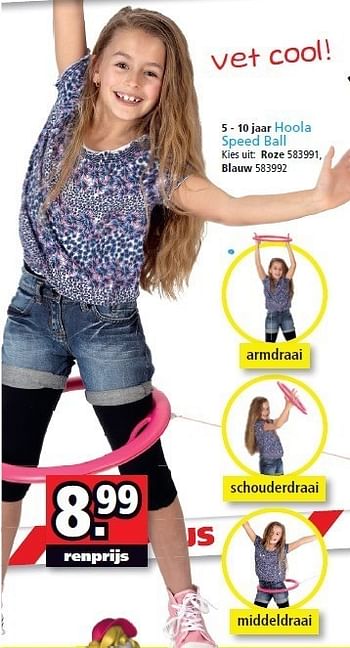 Promoties Vet cool 5 - 10 jaar hoola speed ball - Huismerk - Intertoys - Geldig van 25/06/2012 tot 15/07/2012 bij Intertoys