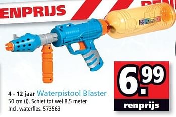 Promoties 4 - 12 jaar waterpistool blaster - Huismerk - Intertoys - Geldig van 25/06/2012 tot 15/07/2012 bij Intertoys