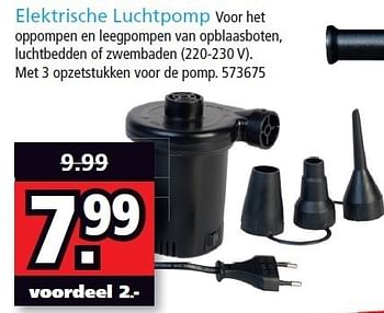 Promoties Elektrische luchtpomp - BestWay - Geldig van 25/06/2012 tot 15/07/2012 bij Intertoys