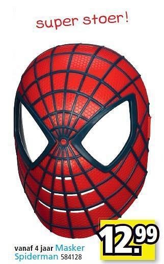 Vanaf 4 jaar masker spiderman - Promotie bij Intertoys