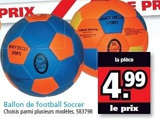 Promotions Ballon de football soccer - Produit Maison - Intertoys - Valide de 25/06/2012 à 15/07/2012 chez Intertoys