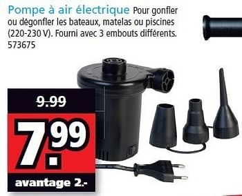Promotions Pompe à air électrique - BestWay - Valide de 25/06/2012 à 15/07/2012 chez Intertoys