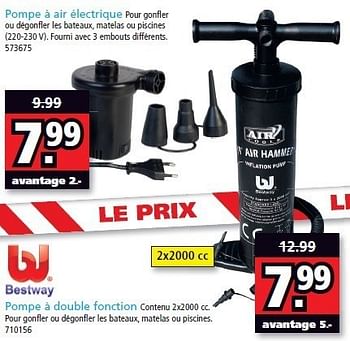 Promotions Pompe à double fonction - BestWay - Valide de 25/06/2012 à 15/07/2012 chez Intertoys