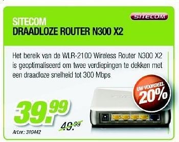 Promoties Draadloze router n300 x2 - Trust - Geldig van 27/06/2012 tot 18/07/2012 bij Auva