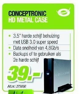 Promoties Conceptronic hd metal care - Conceptronic - Geldig van 27/06/2012 tot 18/07/2012 bij Auva