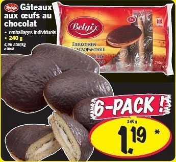 Belgix Gateaux Aux œufs Au Chocolat En Promotion Chez Lidl