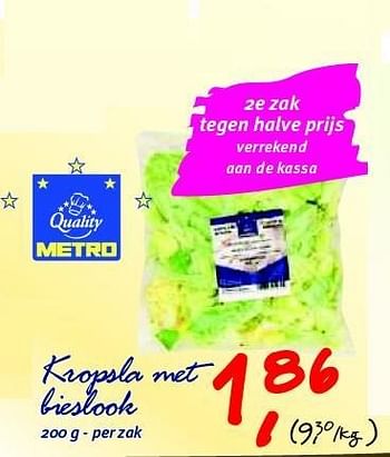 Promoties Kropsla met bieslook - Huismerk - Makro - Geldig van 30/06/2012 tot 17/07/2012 bij Makro