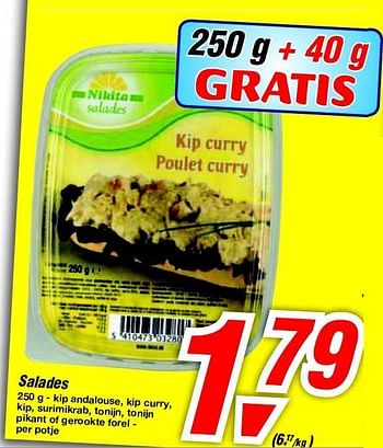 Promoties Salades - Nikita - Geldig van 30/06/2012 tot 17/07/2012 bij Makro