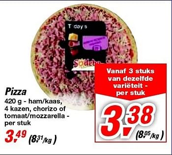 Promoties Pizza - Sodebo - Geldig van 30/06/2012 tot 17/07/2012 bij Makro