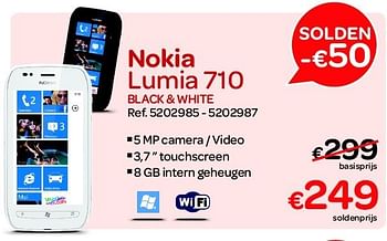 Promoties Nokia lumia 710 black + white - Nokia - Geldig van 30/06/2012 tot 31/07/2012 bij Carrefour