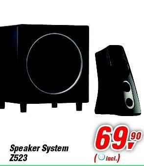 Promoties Speaker system z523 - Logitech - Geldig van 30/06/2012 tot 17/07/2012 bij Makro