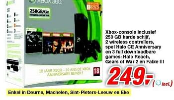 Promoties Xbox-console inclusief 250 gb harde schijf - Microsoft - Geldig van 30/06/2012 tot 17/07/2012 bij Makro