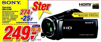 Promoties Camcorder hdr-cx200 - Sony - Geldig van 30/06/2012 tot 17/07/2012 bij Makro