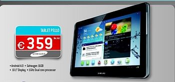 Promotions Tablet p5110 - Samsung - Valide de 01/07/2012 à 31/07/2012 chez Exellent