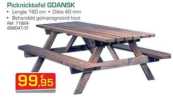 Promoties Picknicktafel gdansk - Huismerk - Group Meno  - Geldig van 02/07/2012 tot 28/07/2012 bij Group Meno