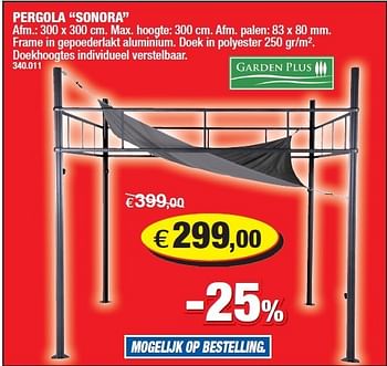 Promoties Pergola sonora - Huismerk - Hubo  - Geldig van 04/07/2012 tot 15/07/2012 bij Hubo