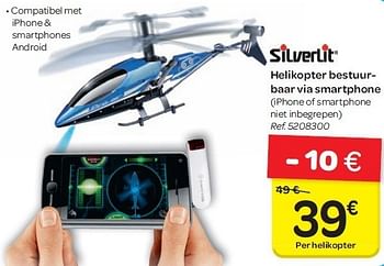 Promoties Helikopter bestuurbaar via smartphone - Silverlit - Geldig van 04/07/2012 tot 16/07/2012 bij Carrefour