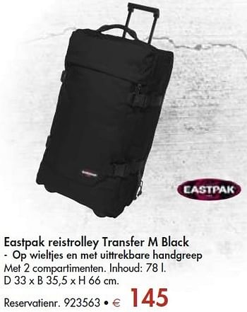 Versterken Magnetisch Rauw Eastpak Eastpak reistrolley transfer m black - Promotie bij Colruyt