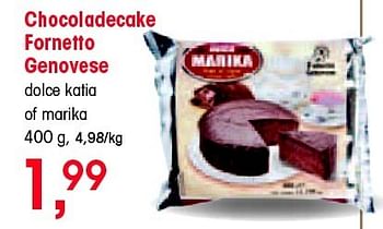Promotions Chocoladecake fornetto genovese - Fornetto Genovese - Valide de 05/07/2012 à 17/07/2012 chez Spar