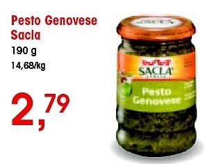 Promoties Pesto genovese sacla - Sacla - Geldig van 05/07/2012 tot 17/07/2012 bij Spar