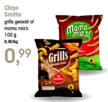 Promoties Chips smiths grills gerookt - Smiths - Geldig van 05/07/2012 tot 17/07/2012 bij Spar