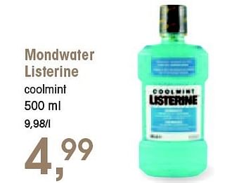 Promoties Mondwater listerine - Listerine - Geldig van 05/07/2012 tot 17/07/2012 bij Spar