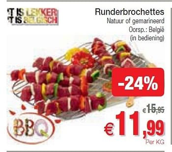 Promoties Runderbrochettes - Huismerk - Intermarche - Geldig van 10/07/2012 tot 15/07/2012 bij Intermarche