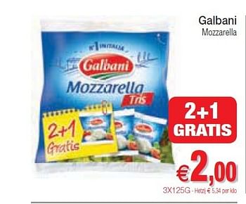 Promoties Galbani mozzarella - Galbani - Geldig van 10/07/2012 tot 15/07/2012 bij Intermarche