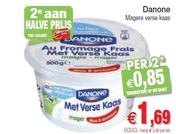 Promoties Danone magere verse kaas - Danone - Geldig van 10/07/2012 tot 15/07/2012 bij Intermarche