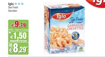 Promoties Iglo sea fresh garnalen - Iglo - Geldig van 10/07/2012 tot 15/07/2012 bij Intermarche